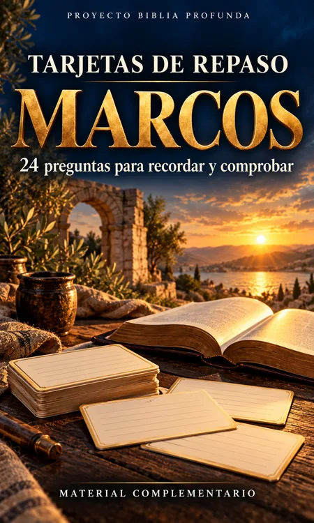 Portada de 24 tarjetas de repaso de Marcos